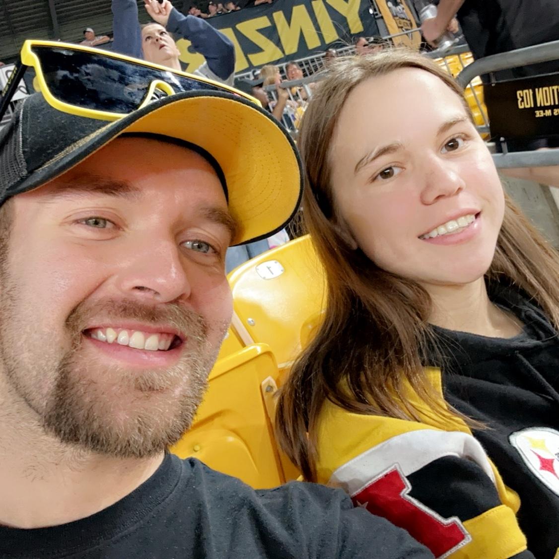 Our first Steelers game!
