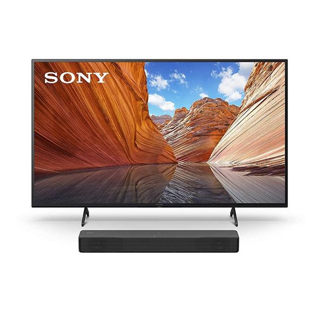 Sony X80J 50 Inch TV: 4K Ultra HD LED Smart Google TV with Dolby Vision HDR KD50X80J- 2021 Model & S200F 2.1ch Soundbar with Built-in Subwoofer and Bluetooth Home Theater Audio for TV, (HT200F)