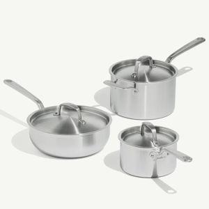 The Stainless Saucepan Set | Made In Cookware