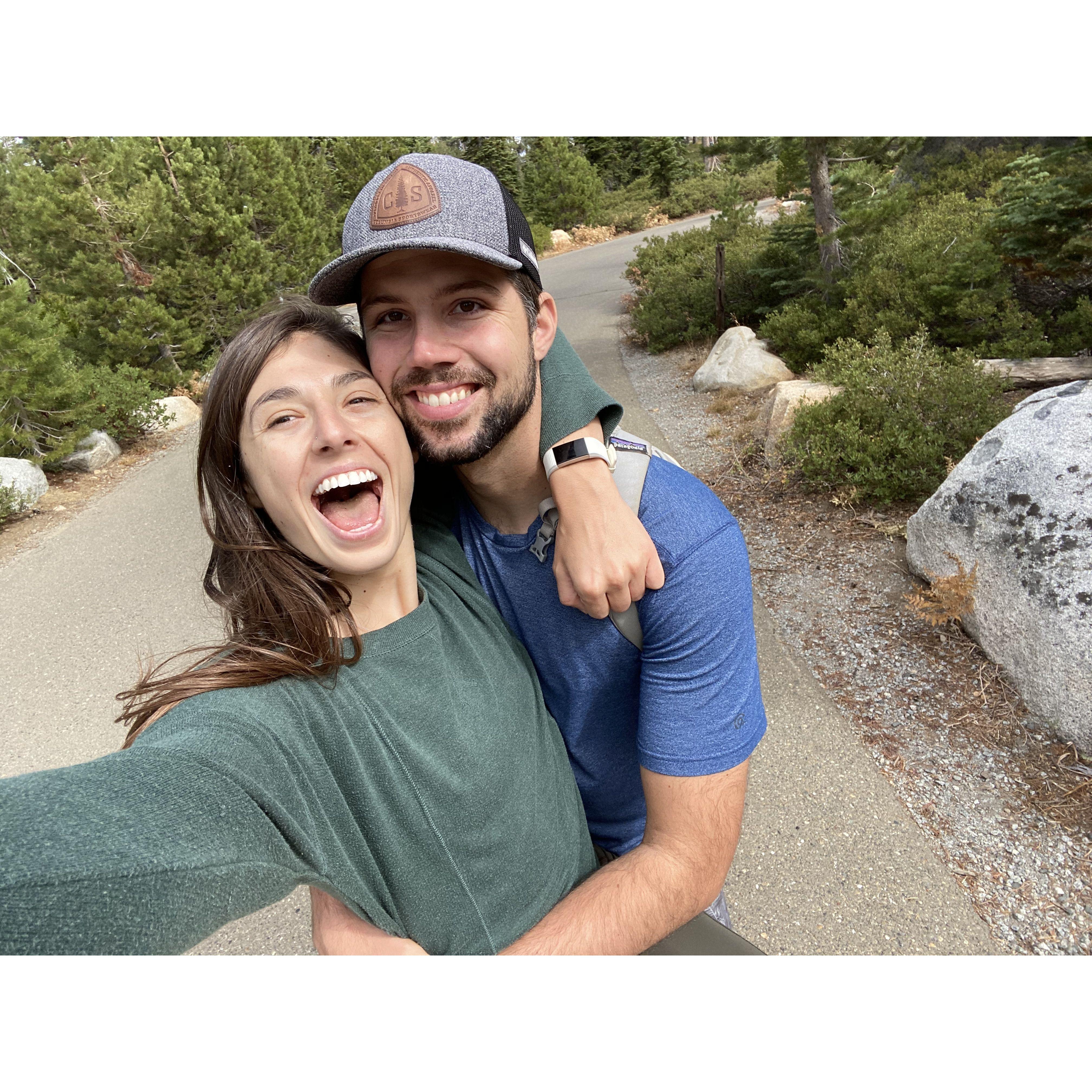 One of our first hikes together!