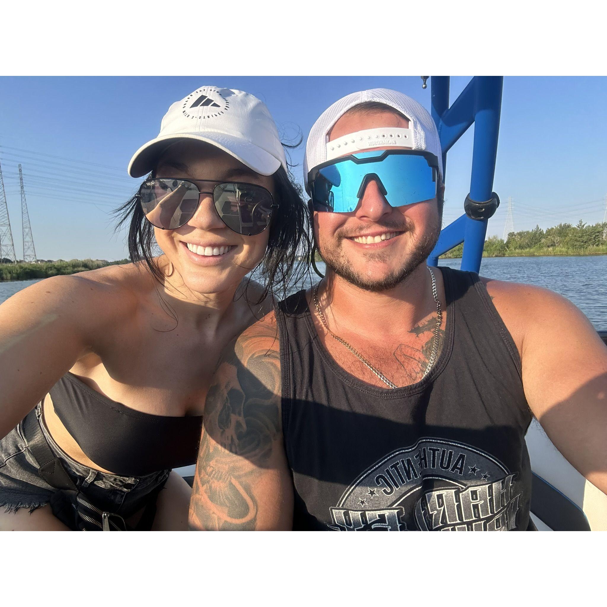Our first time taking out our new boat!