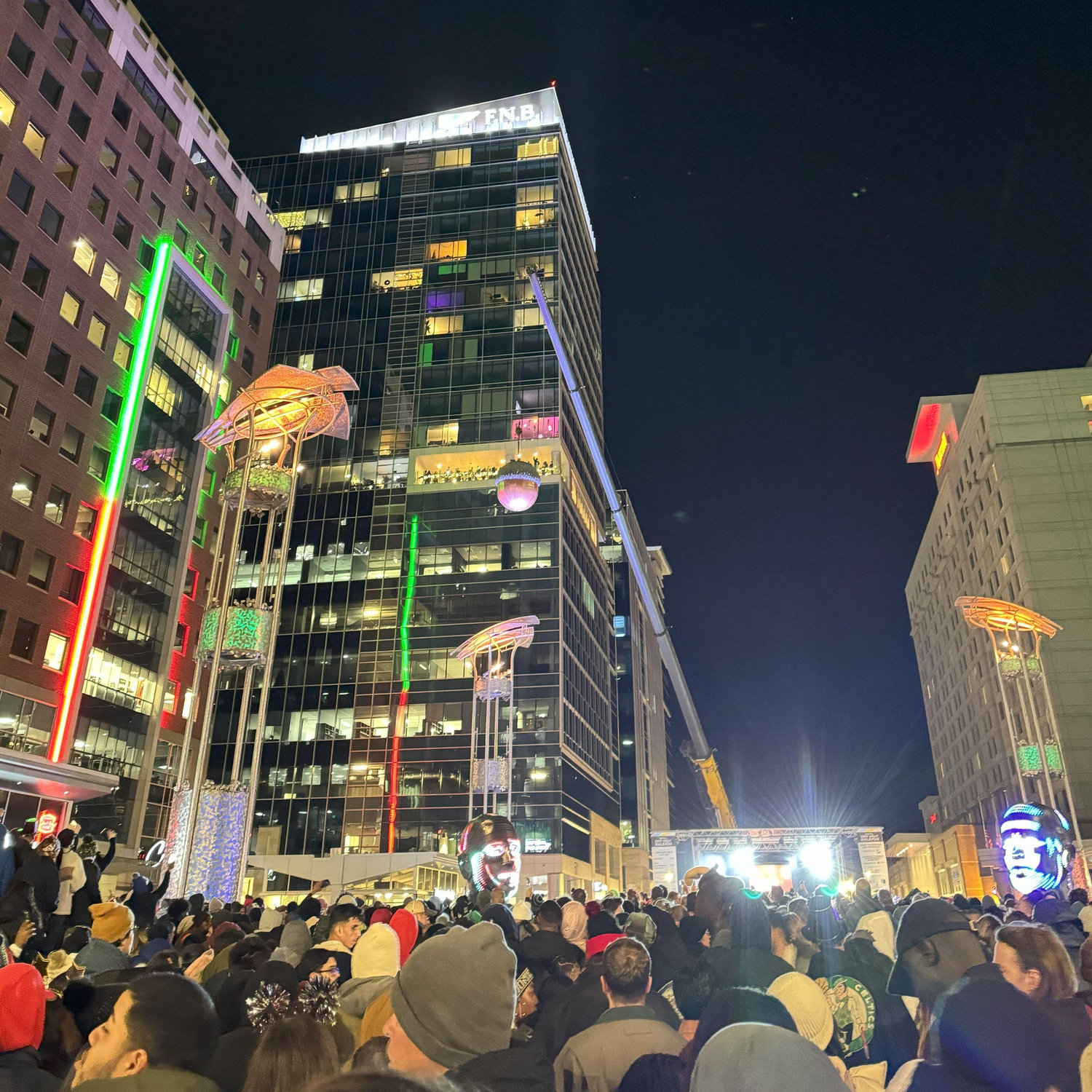 New Year's Eve 2023 Acron drop in Raleigh, NC