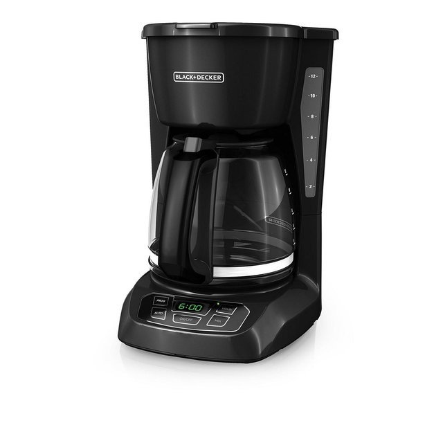 Black & Decker 12-Cup Programmable Glass Carafe Coffeemaker