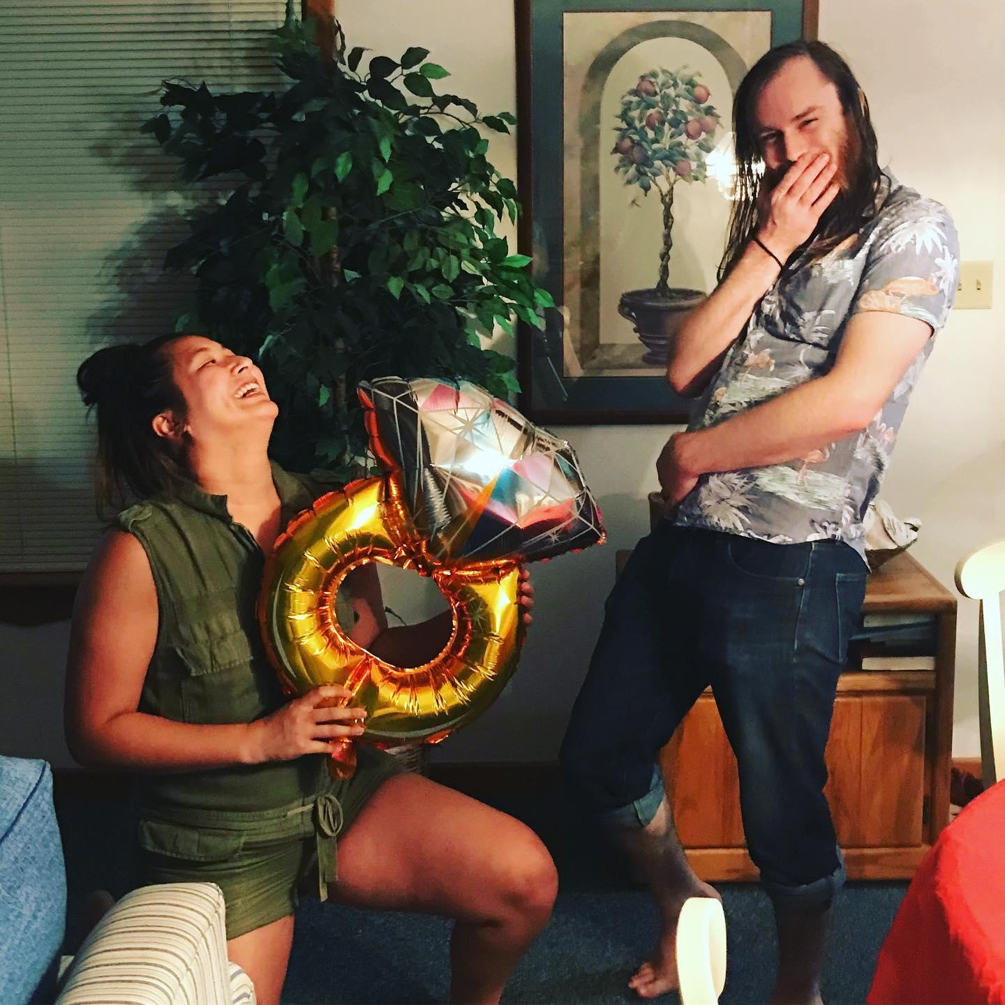 Debbie proposed first!