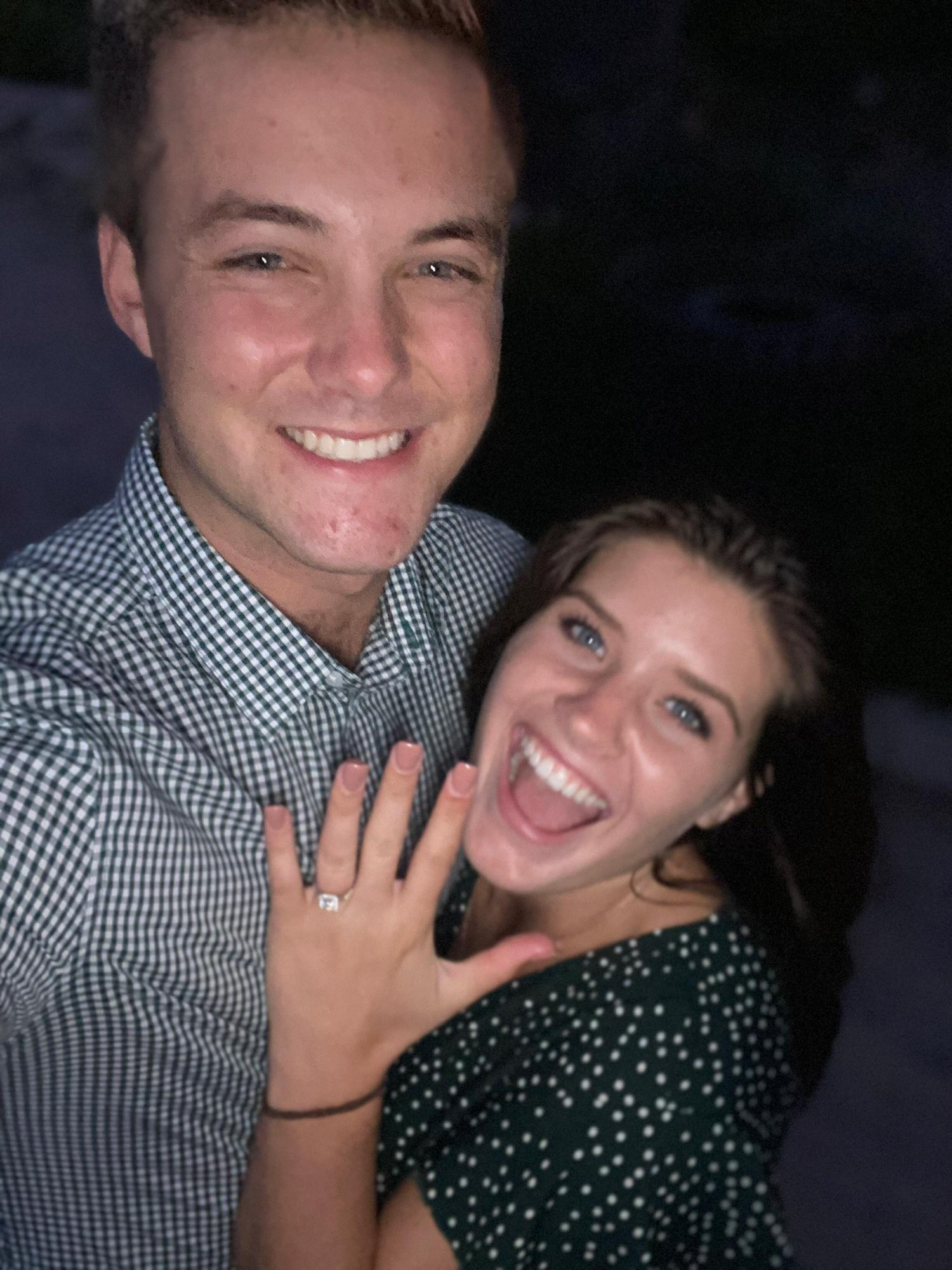 Our first selfie engaged!!