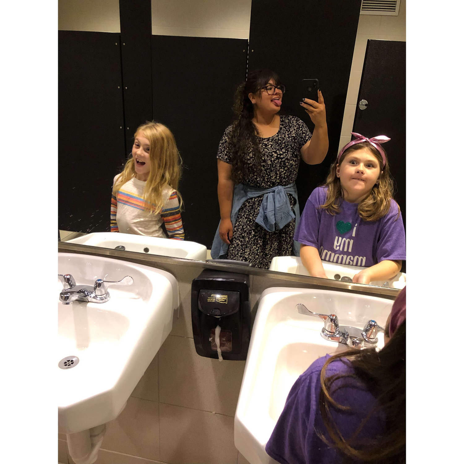 Fun fact, when you make funny faces or weird sounds the girls will mimic you without hesitation