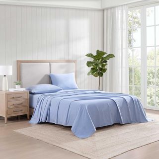 Washed Yarn 4-Piece Sheet Set