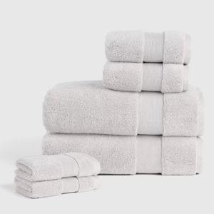 Turkish Classic Bath Towel Bundle | Silver