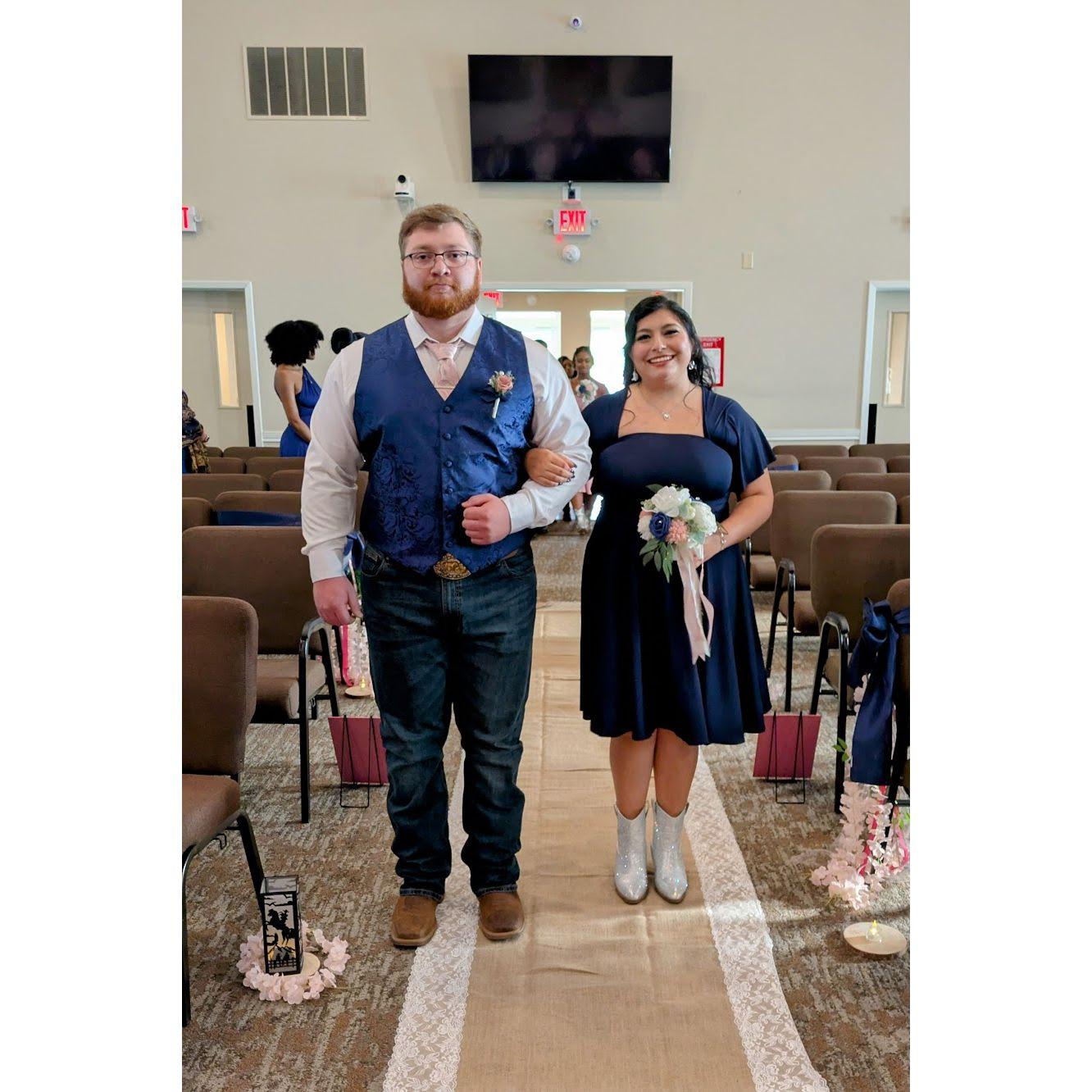 Bridesmaid and Groomsman