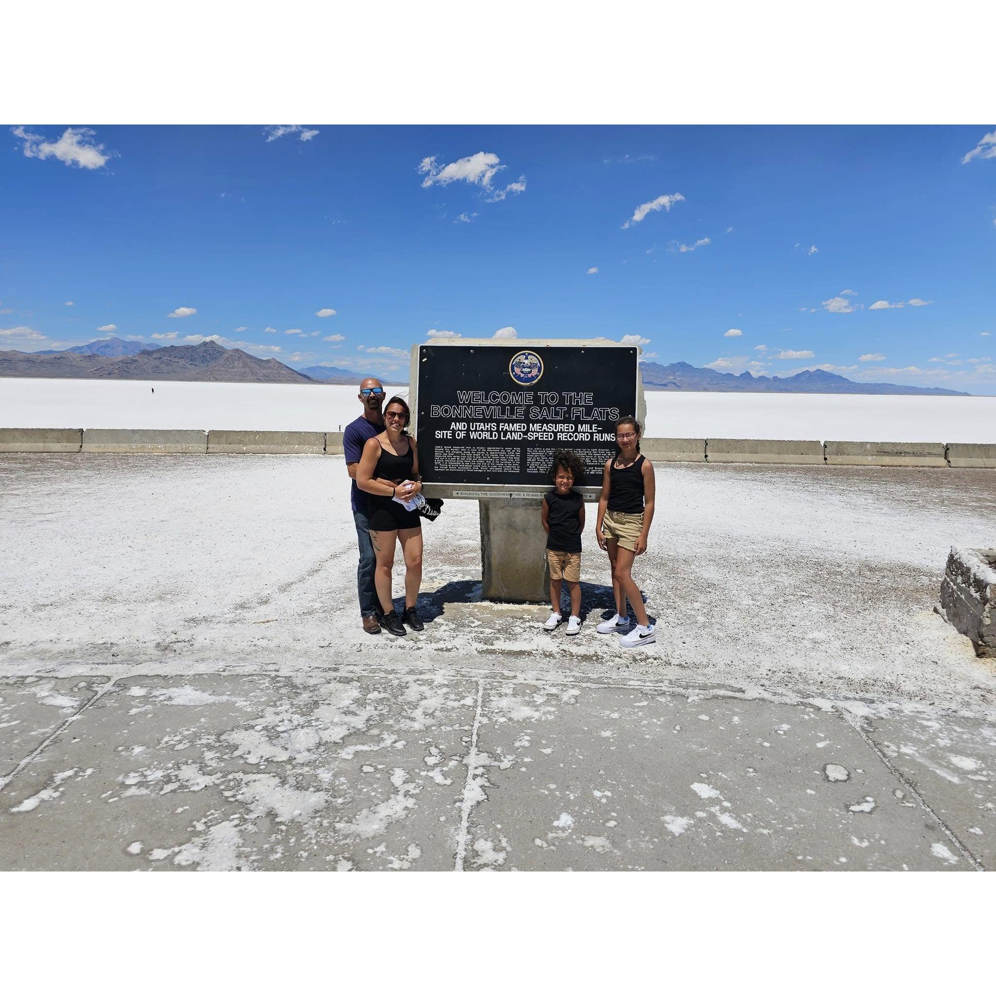 Salt flats in Utah