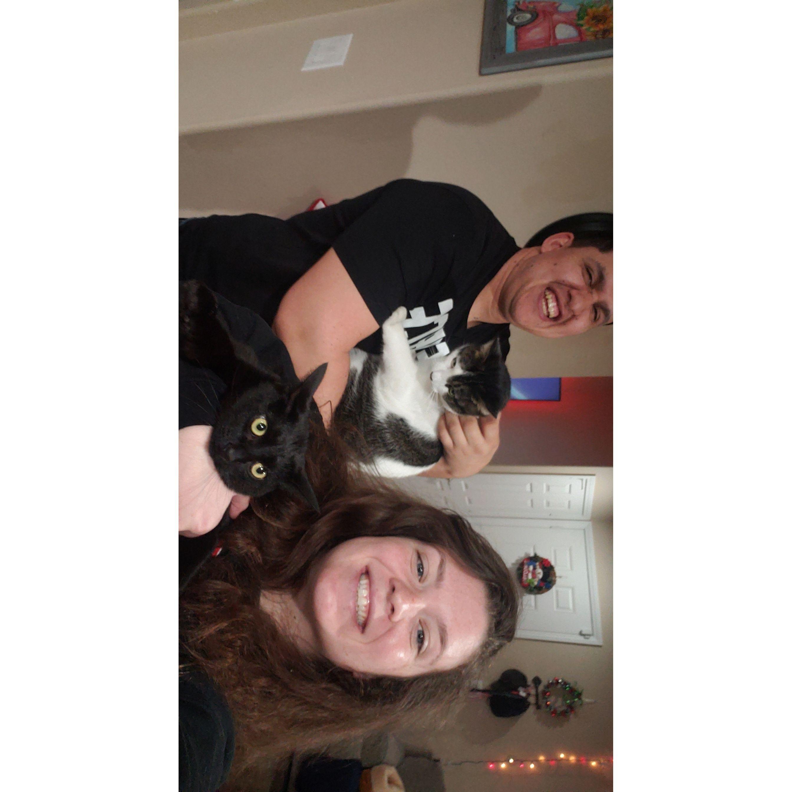 We love taking selfies with our babies (them...not so much)