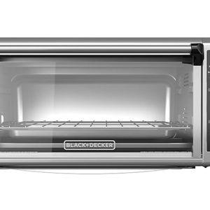 BLACK+DECKER 8-Slice Extra Wide Convection Toaster Oven, Fits 9"x13" Oven Pans and 12" Pizza, Bake, Toast, Broil, and Keep Warm Functions, Countertop Compact Design with Stainless Steel Finish