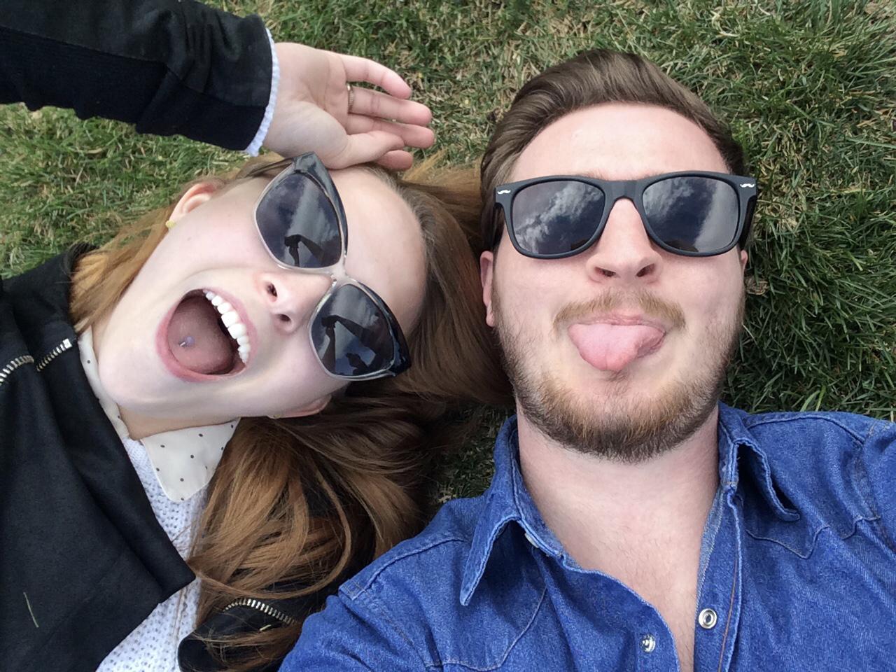 Our first out-of-state trip together! We traveled with a group of friends and attended a 420 celebration on the lawn of the capitol building. - Denver, CO. April 2015.