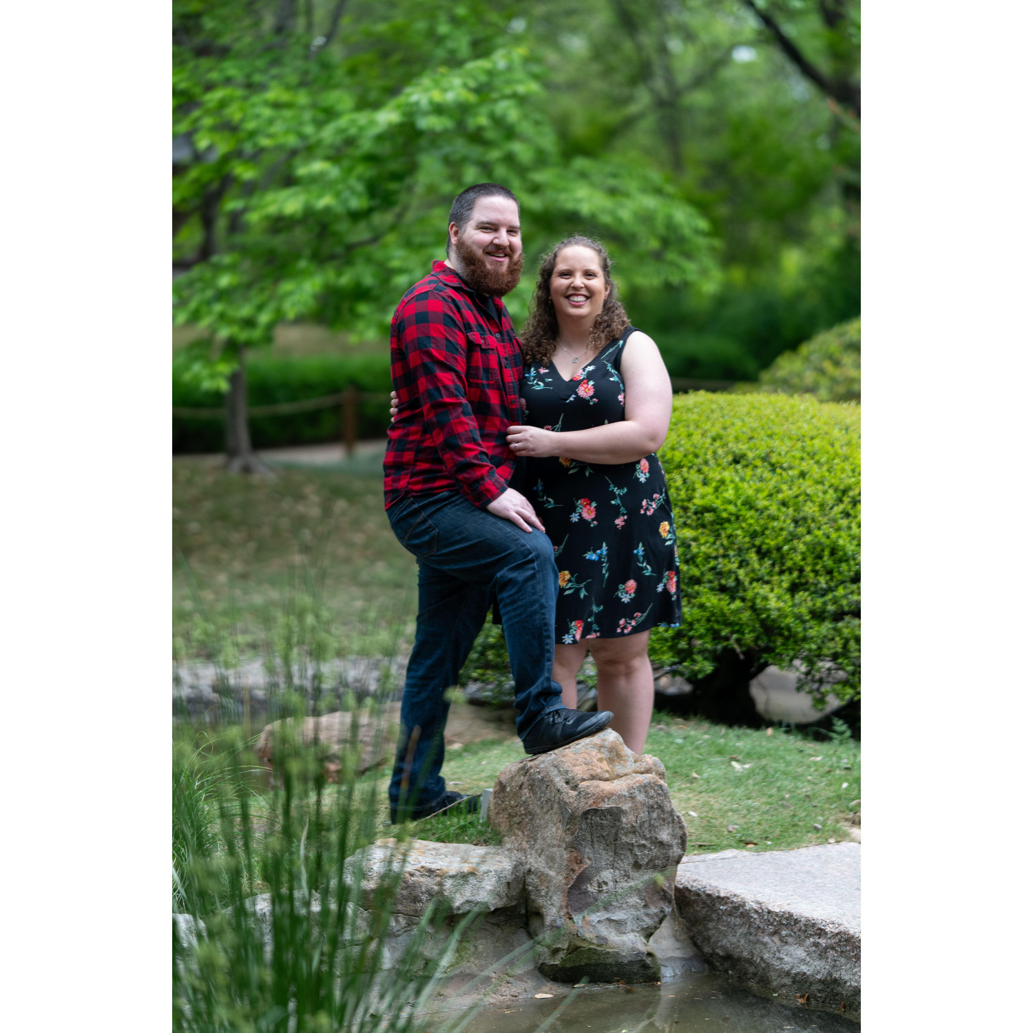 Engagement photos!
Fort Worth Botanical Gardens, April 2024