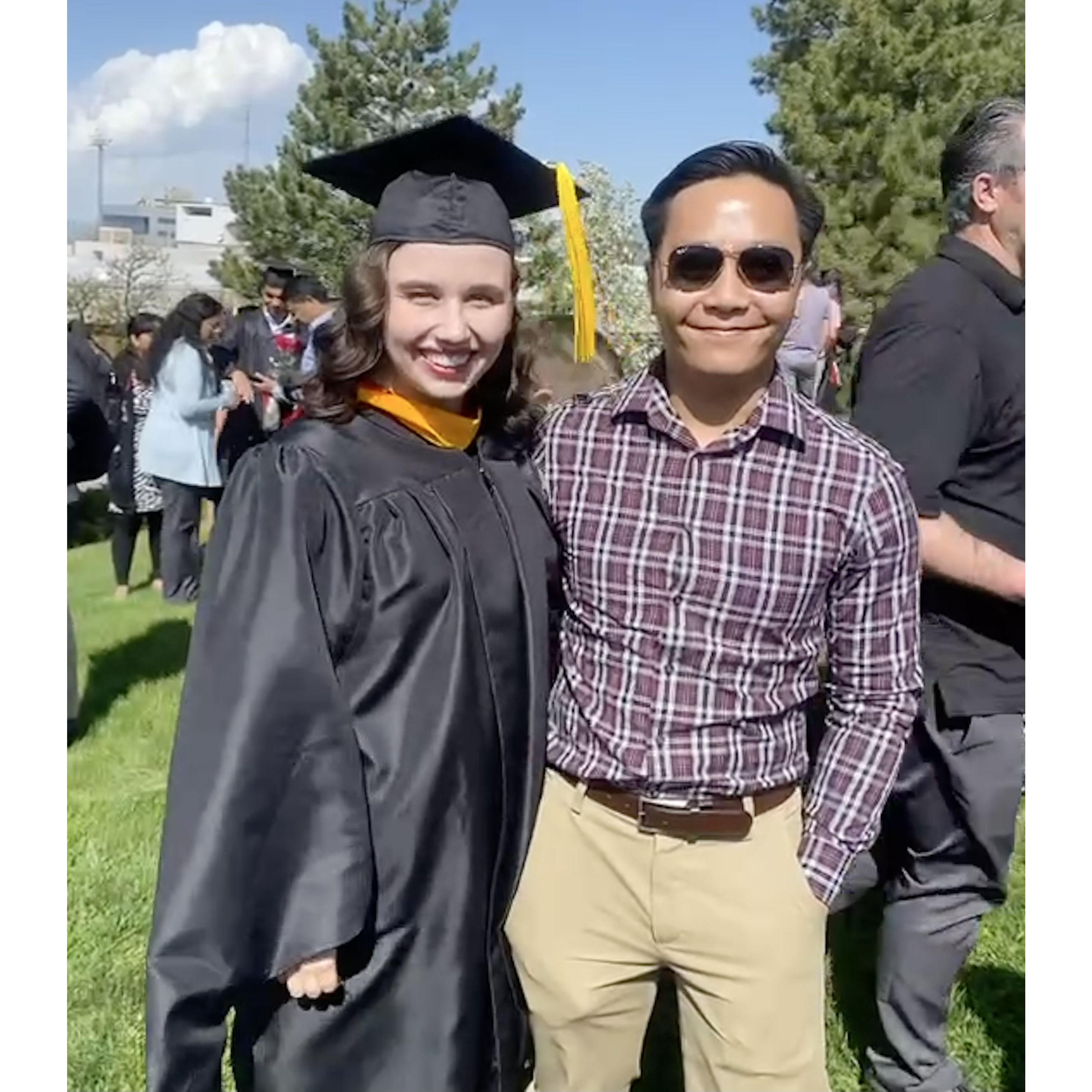 May 2023
I graduated with my Masters degree.