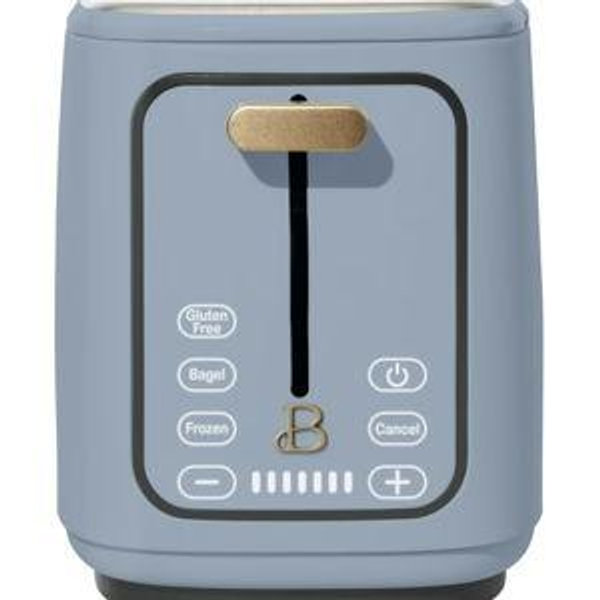 Beautiful 2 Slice Toaster with Touch-Activated Display, Cornflower Blue by Drew Barrymore