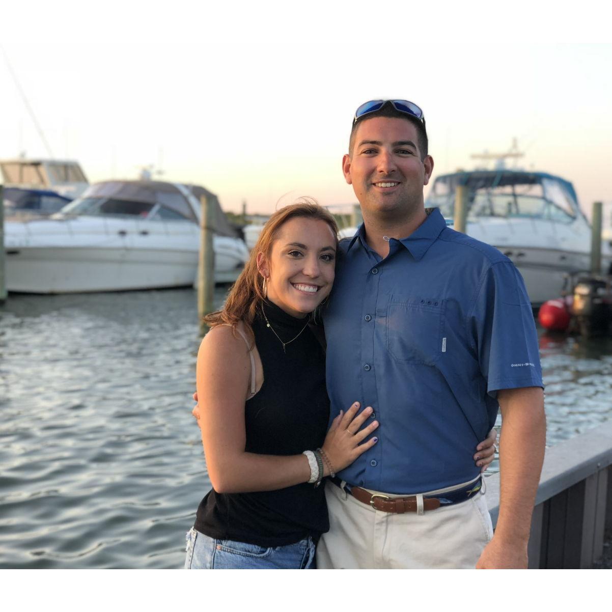 Our first of many photos in one of our favorite spots on Long Beach Island - August 23, 2018
