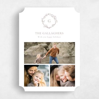 White Ticket Holiday Card - Egan Multiphoto
