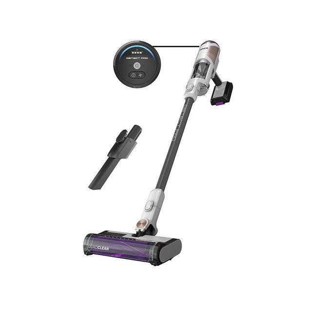 Shark IW1111 Detect Pro Cordless Stick HEPA Filter, QuadClean Multi-Surface Brushroll, Lightweight Vacuum, Includes 8" Crevice Tool, Up to 40-Minute Runtime, Dark Grey