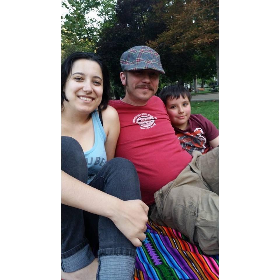 At Parque Forestal in Santiago, Chile.