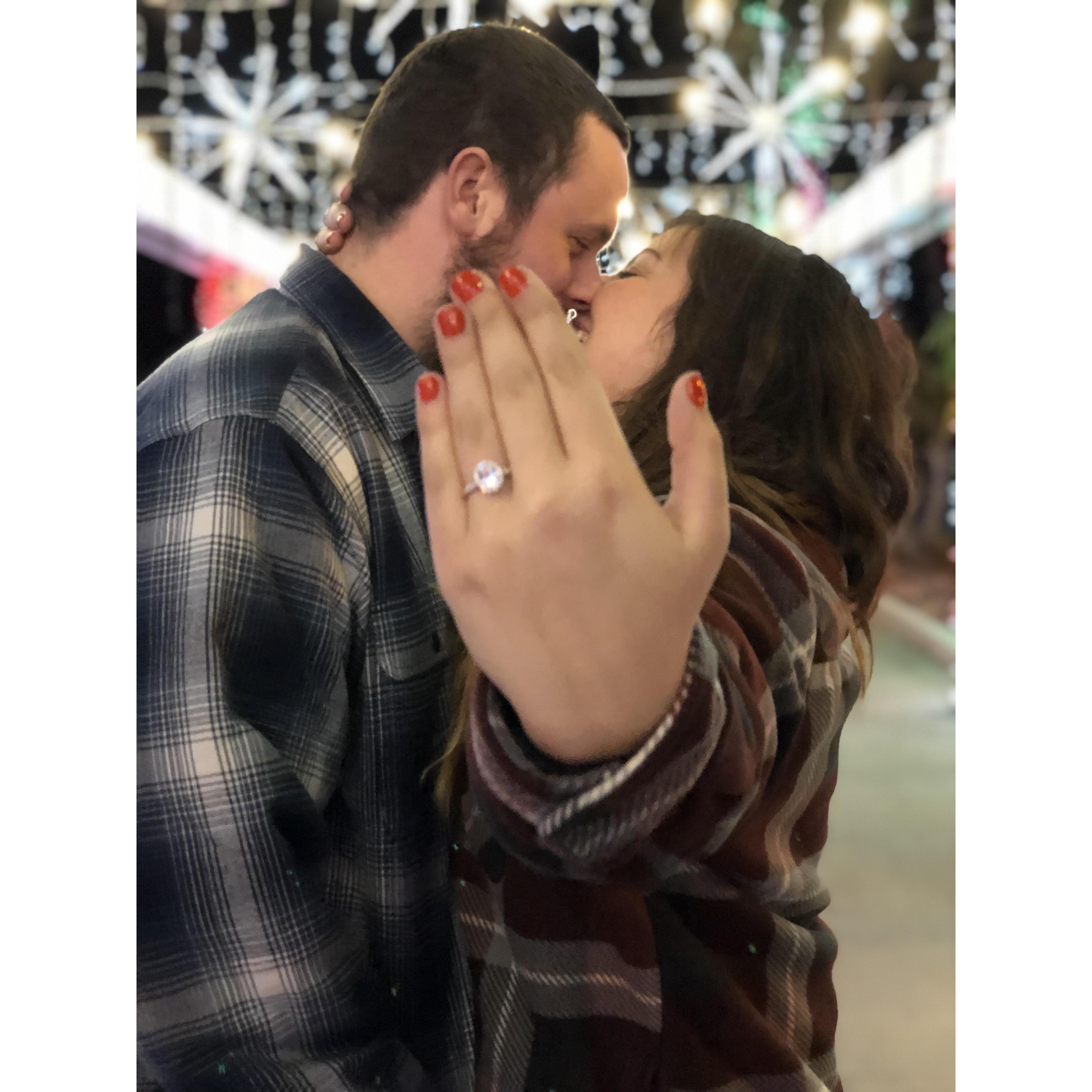 Celebrating our first Christmas engaged