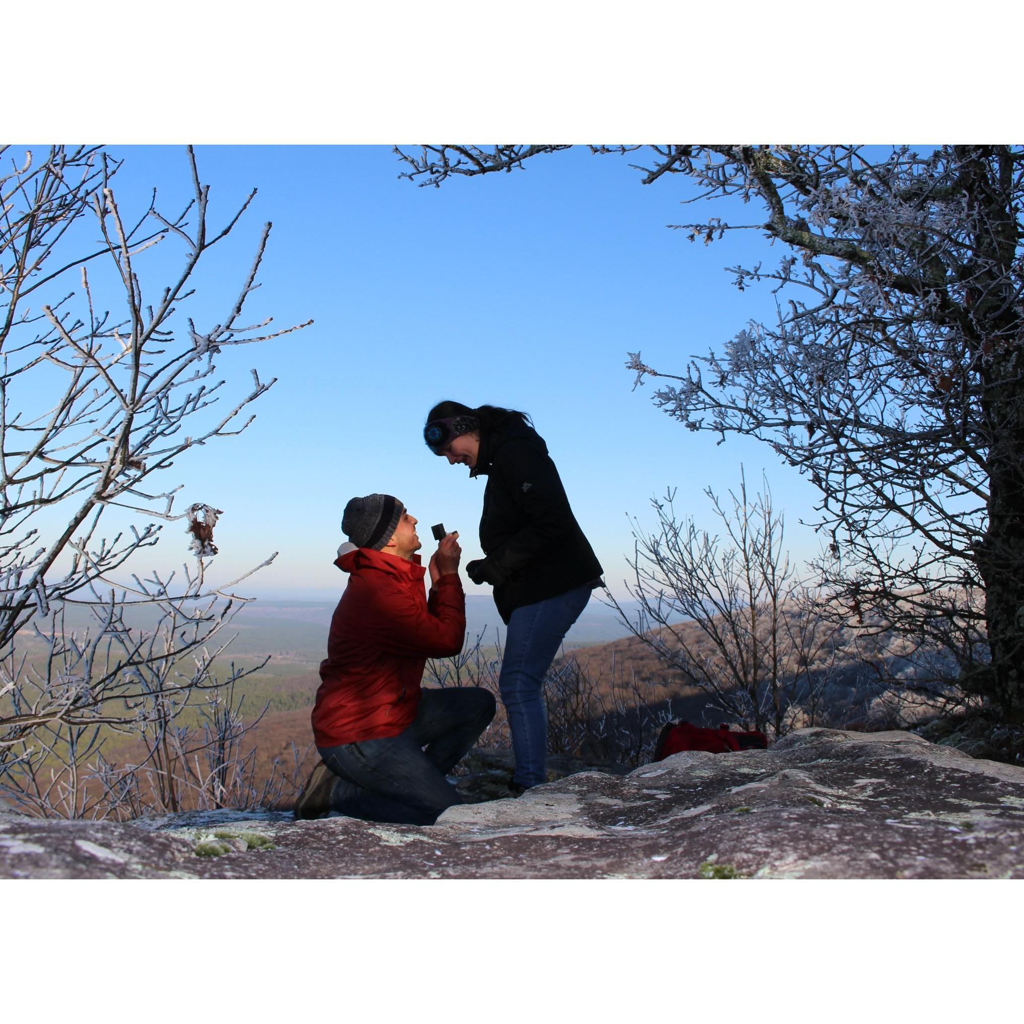 Our first trip to Arkansas, when Aaron proposed!