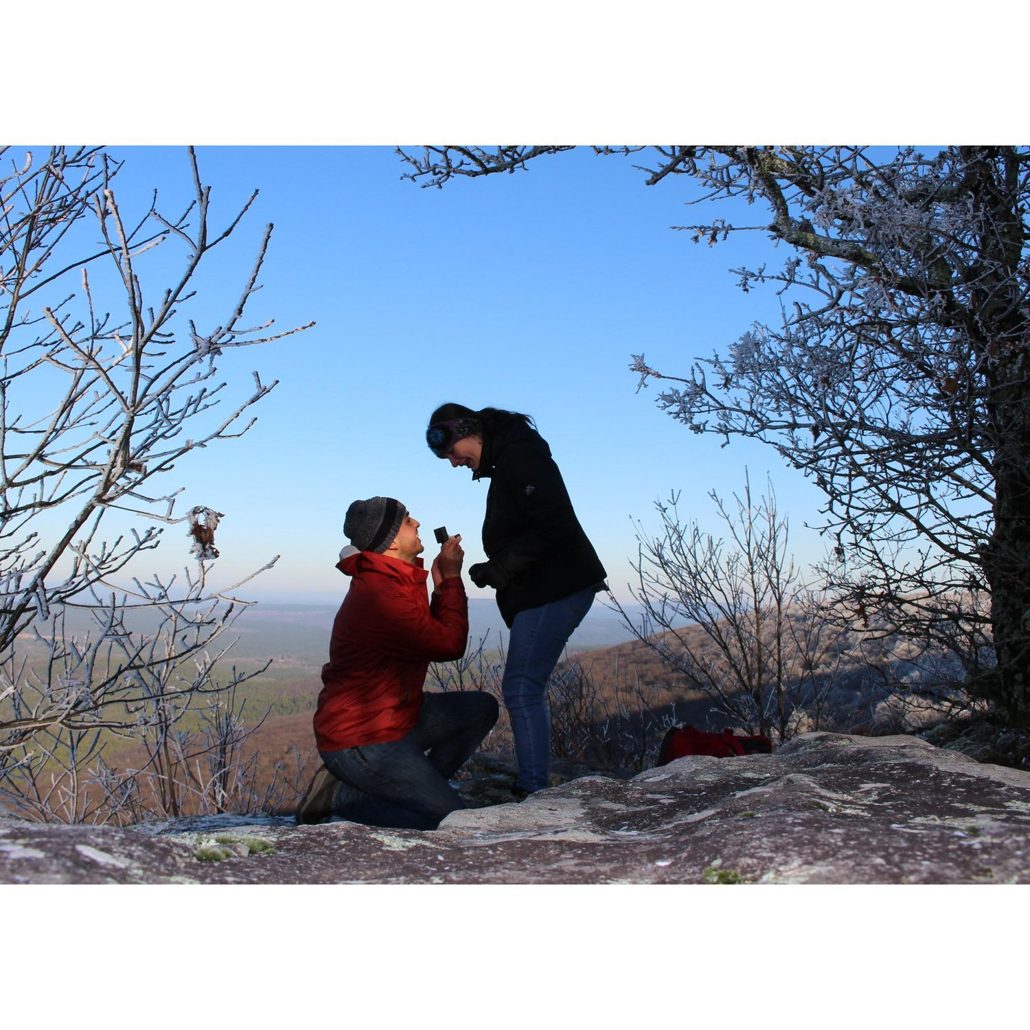 Our first trip to Arkansas, when Aaron proposed!