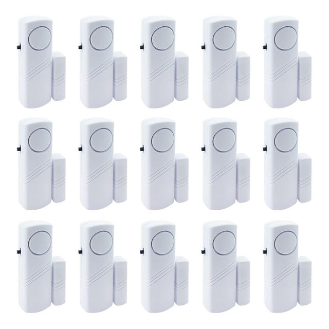 Door Window Alarm, 90DB Door Alarms for Kids Safety, Door Window Burglar Alarm-Window Pool Alarms for Home (15 Pack)