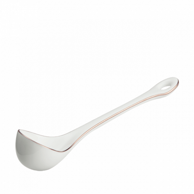 Richard Ginori Labirinto Scarlatto gravy boat spoon filo platino