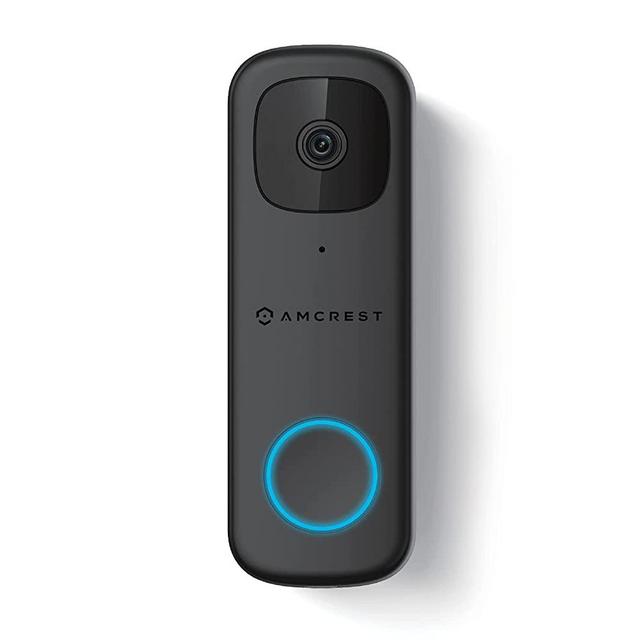 Amcrest 4MP Video Doorbell Camera Pro, Outdoor Smart Home 2.4GHz and 5GHz Wireless WiFi Doorbell Camera, Micro SD Card, Motion Detector, IP65 Weatherproof, 2-Way Audio, 164º Wide-Angle Wi-Fi AD410