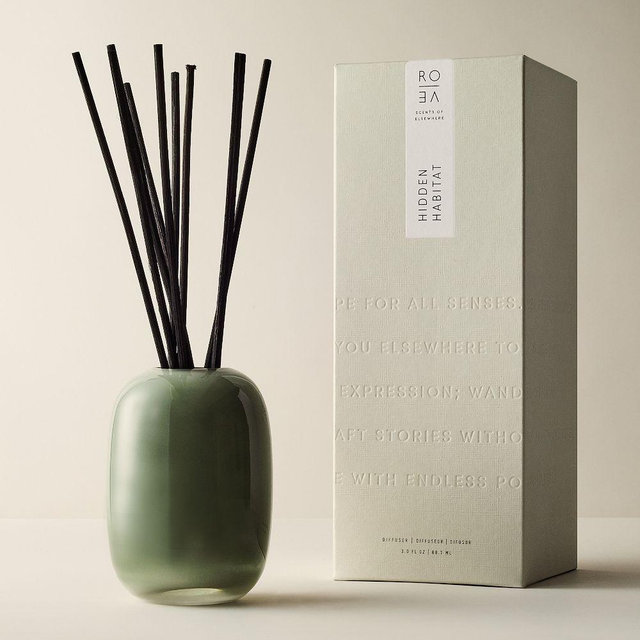 Rove Homescent, Glass Diffuser, 3.4 oz, Sea Salt Orchid