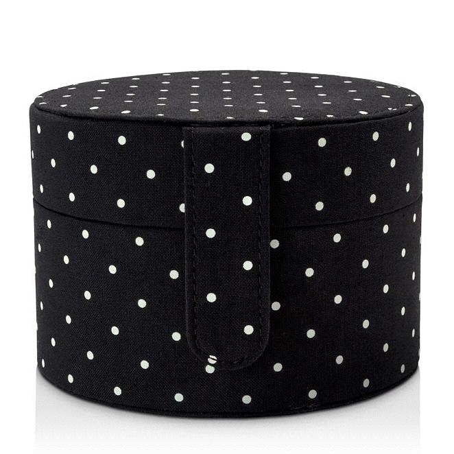 Kate Spade Black Dot Travel Jewelry Organizer Box