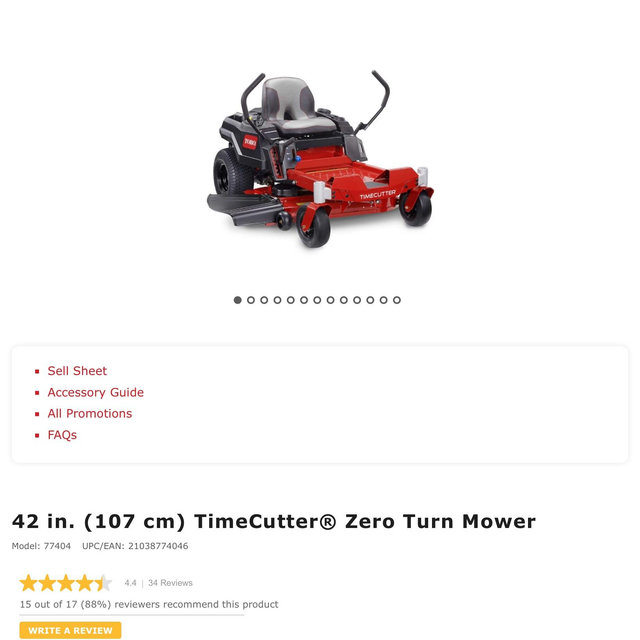 Toro zero turn mower