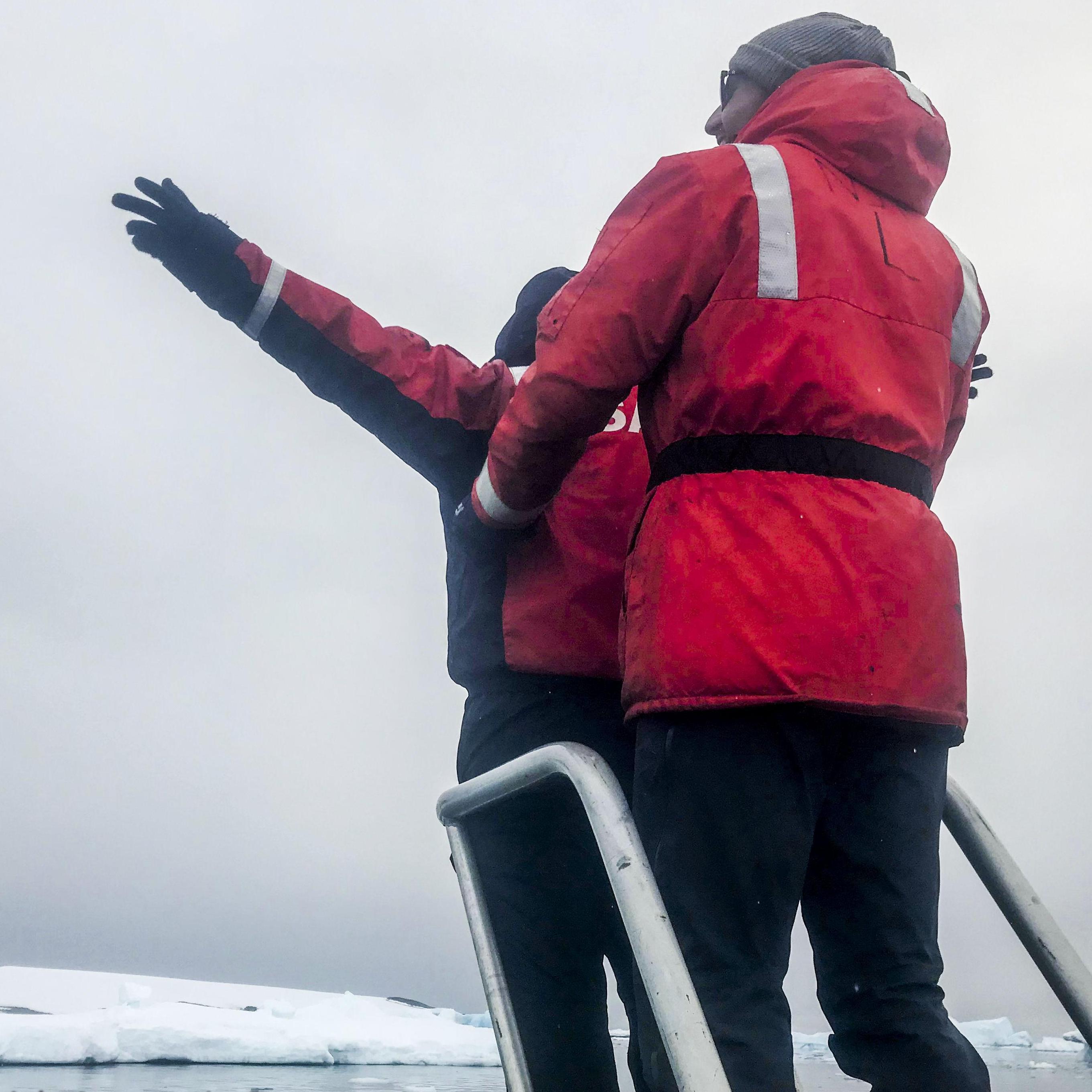 "I'm flying!" Somewhere in Antarctica. Jan 2018