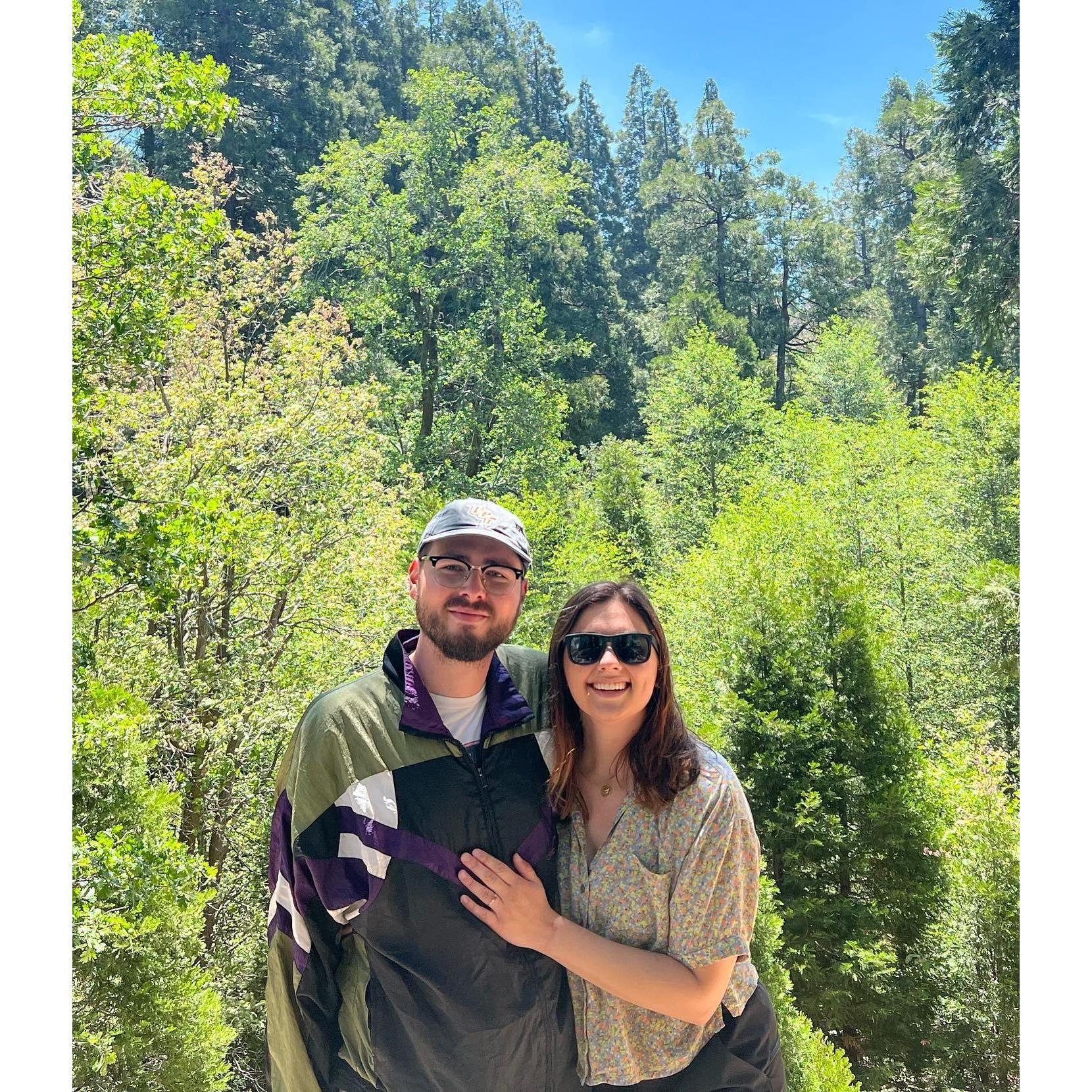 When we got engaged!
