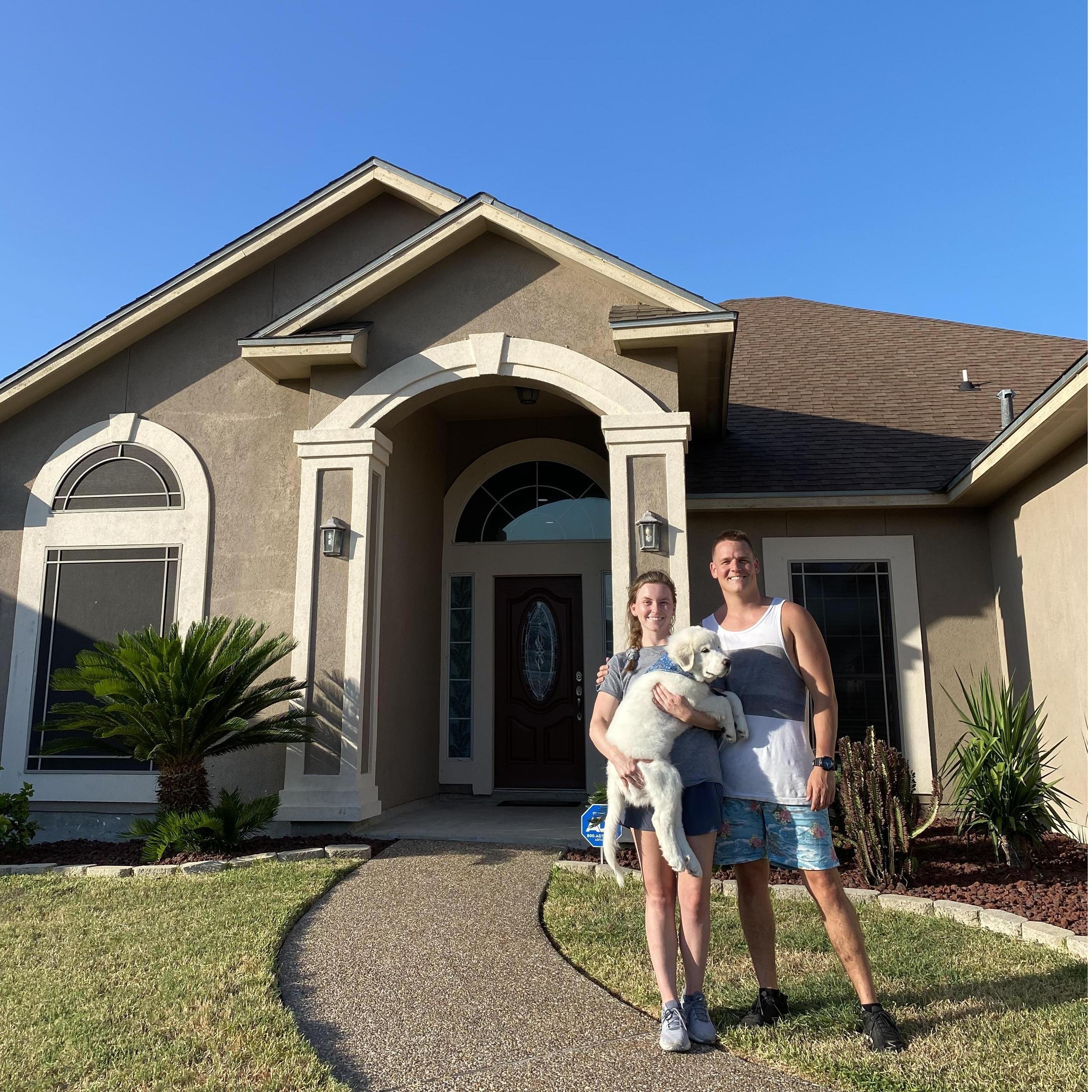 Our first home in Texas!
