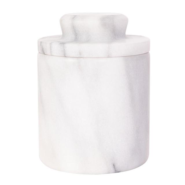 Artifacts Trading Company Marble Butter Keeper, 6.7" x 4"