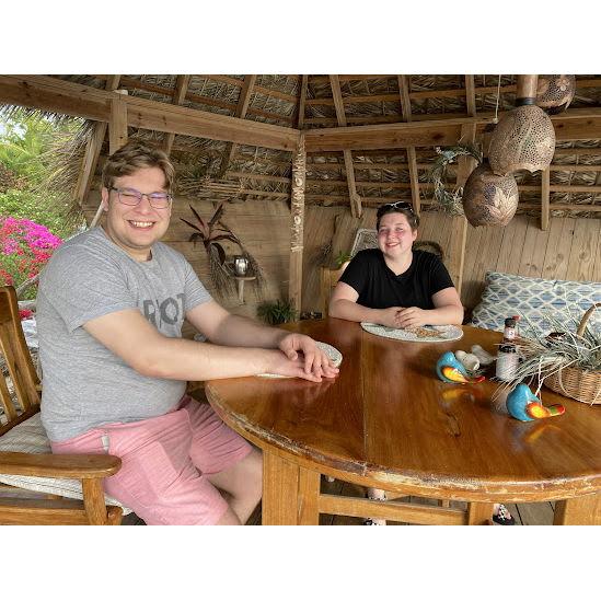 Engagement dinner in Negril, Jamaica