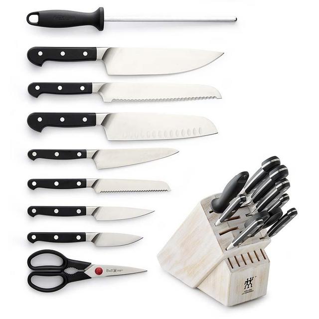 Zwilling J.A. Henckels Pro 10-Piece Knife Block Set, White