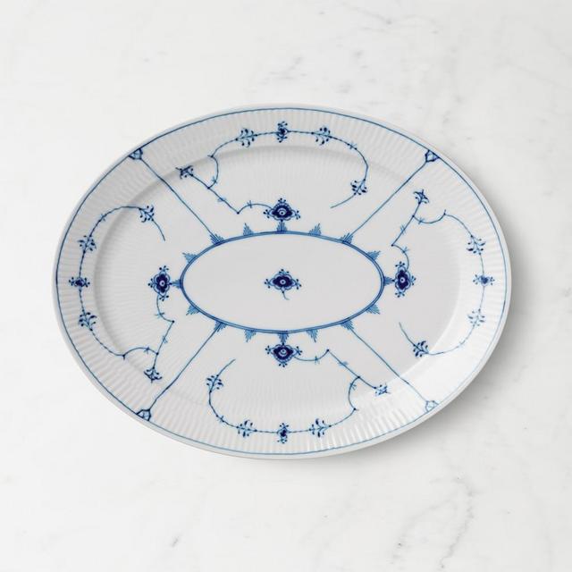 Royal Copenhagen Blue Fluted Oval Plate