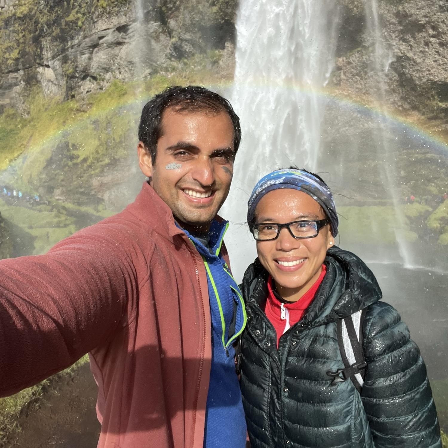 Rainbow by Seljalandsfoss Falls, Iceland