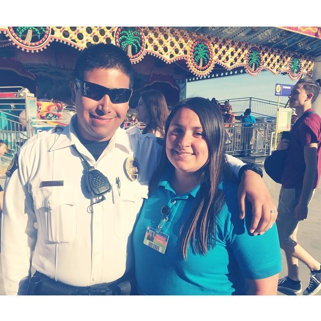 Working at the Santa Cruz Beach Boardwalk.
