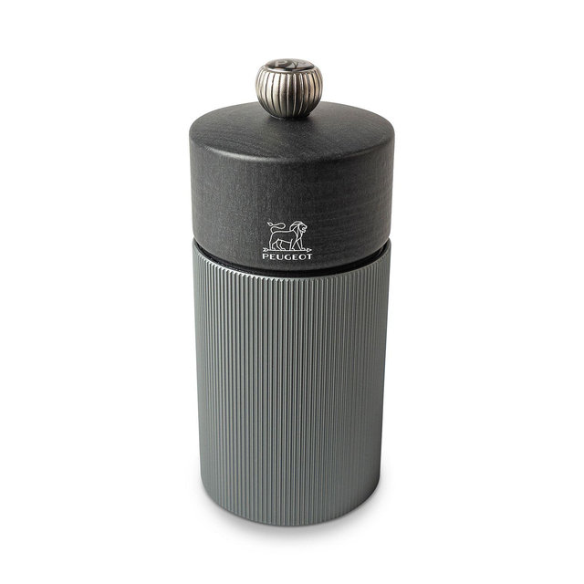 Peugeot Line Pepper Mill, Natural Aluminum 5"