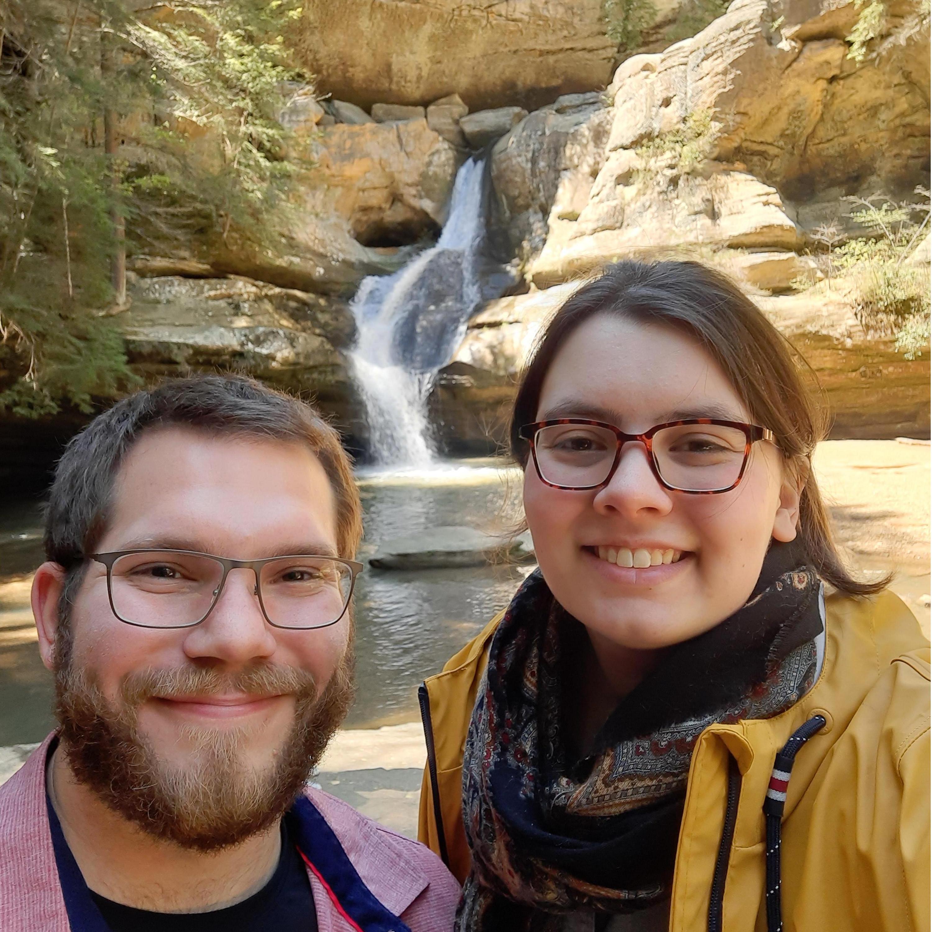 Tyler decided we should get engaged in Hocking Hills, Ohio (on his birthday lol).
