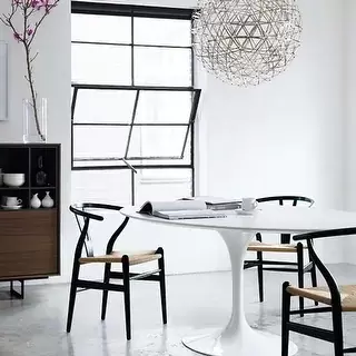 2xhome Modern Wood Dining Chair With Open Back Arm Armchair Hemp Seat For Home Restaurant Office - Black