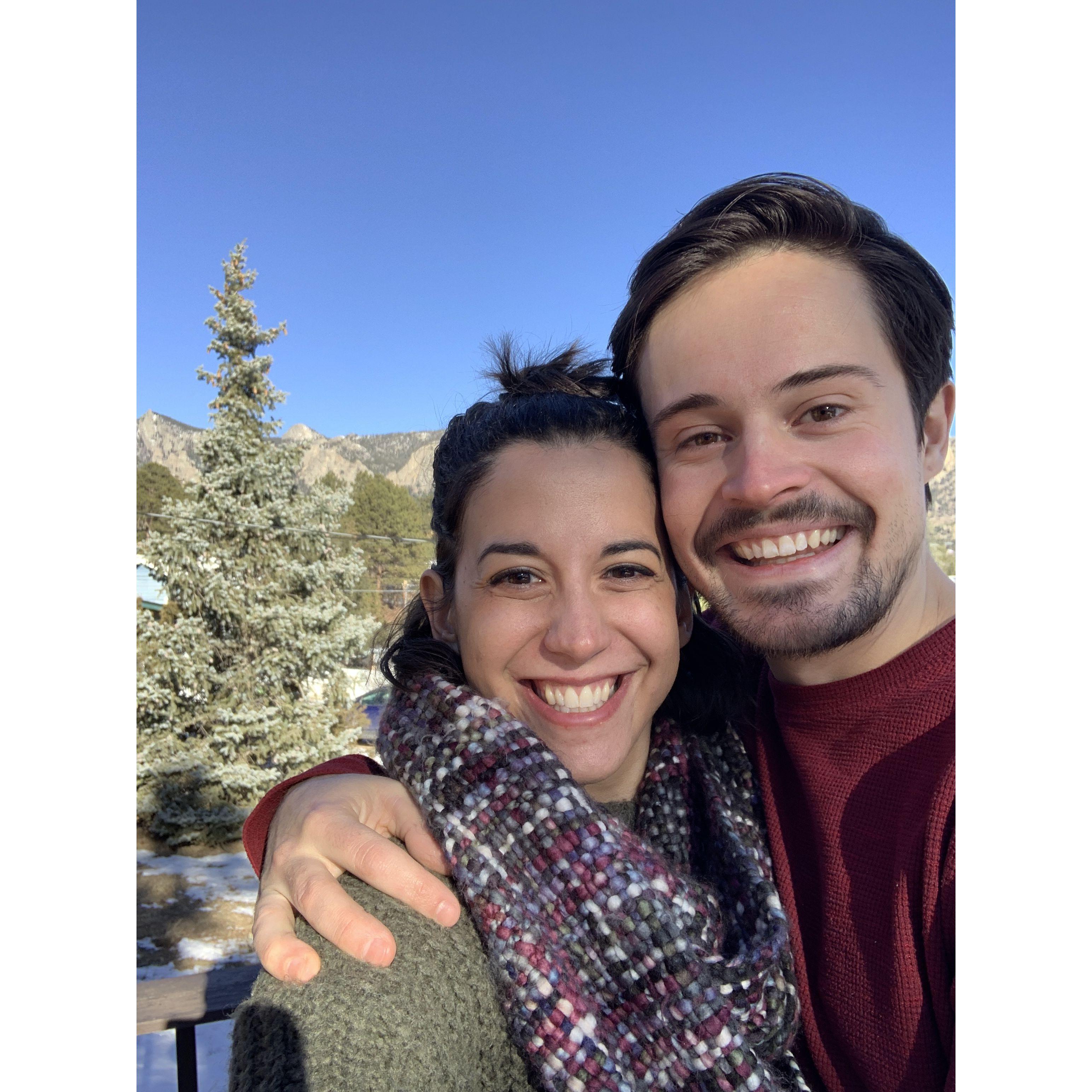 From our first weekend getaway in Estes Park🏔️