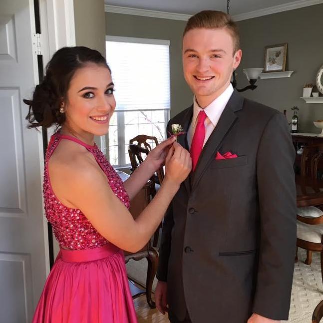 Gaby's senior prom. Chris came back from college for the weekend to be Gaby's date.
