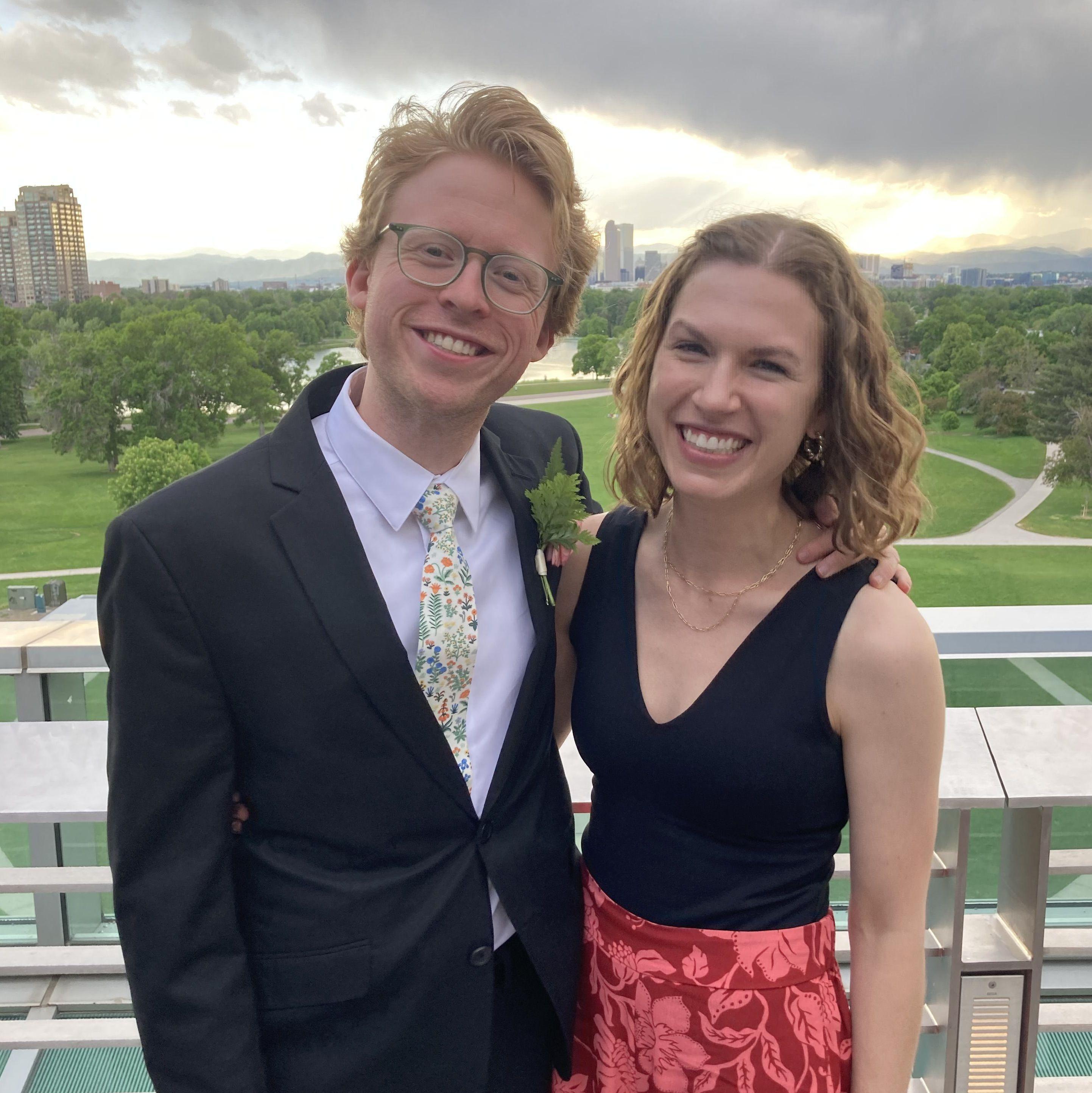 2023: Celebrating our friends Patrick and Abi at their beautiful wedding in Denver!
