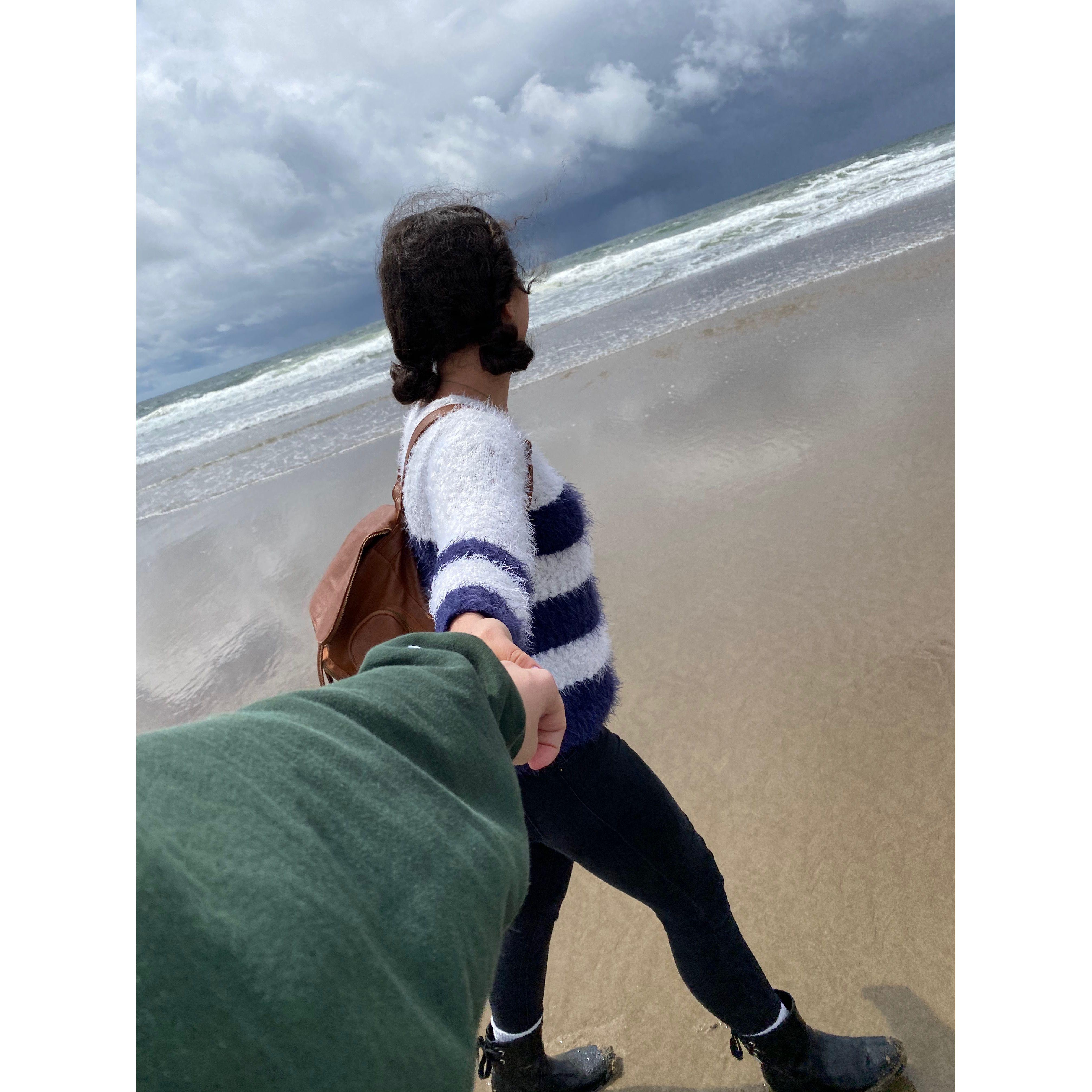 Our first beach trip together! We said “I love you” for the first time the next day.