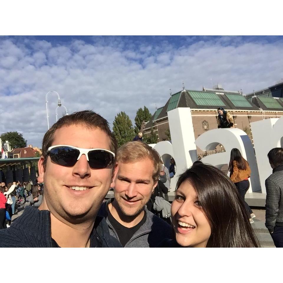 Scott, Alex, and Jared in Amsterdam together.